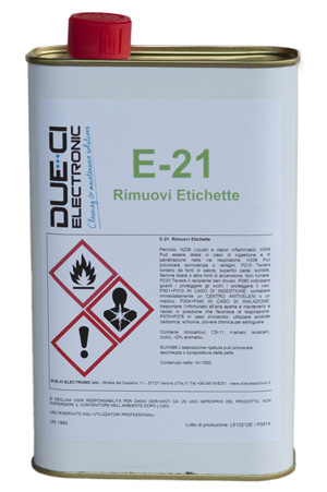 E-21 RIMUOVI ETICHETTE